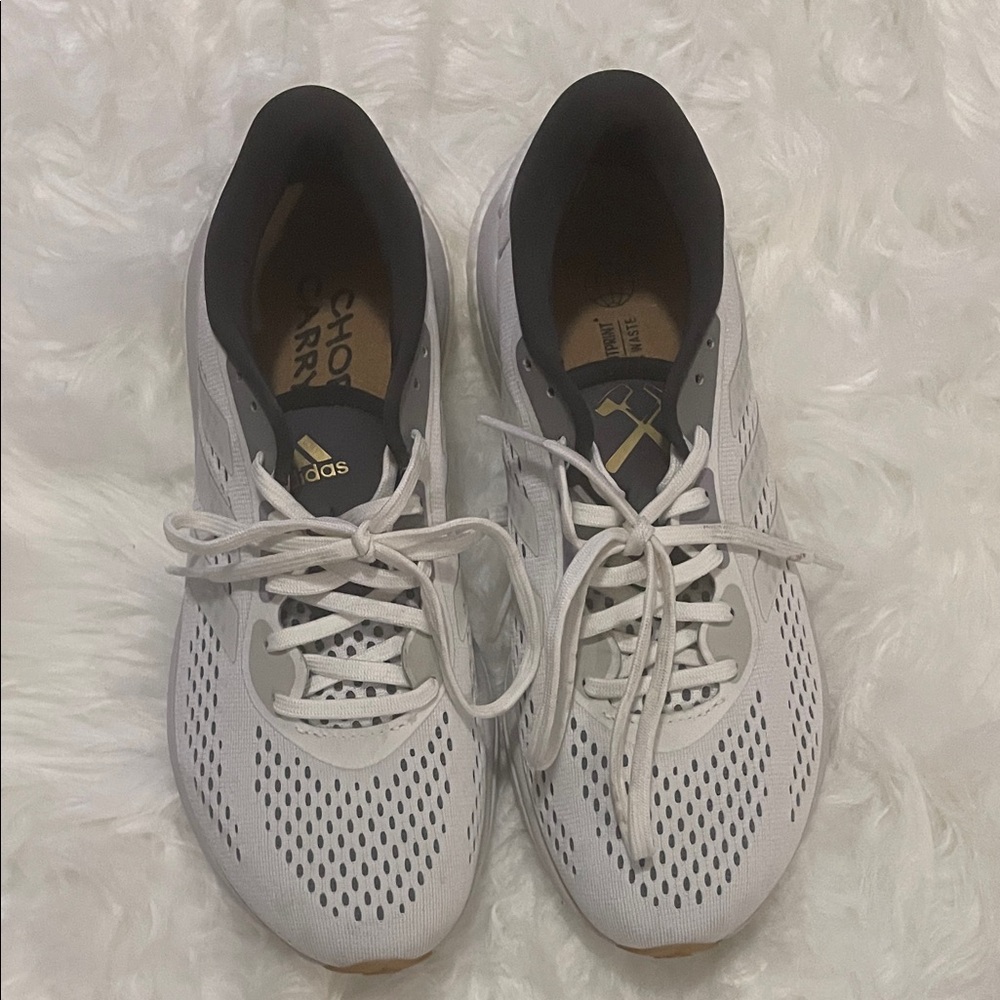Adidas Women's White and Black Athletic Shoes